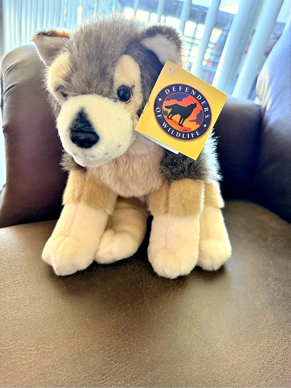 Defenders of Wildlife Wolf Plush Stuffed Animal NWT